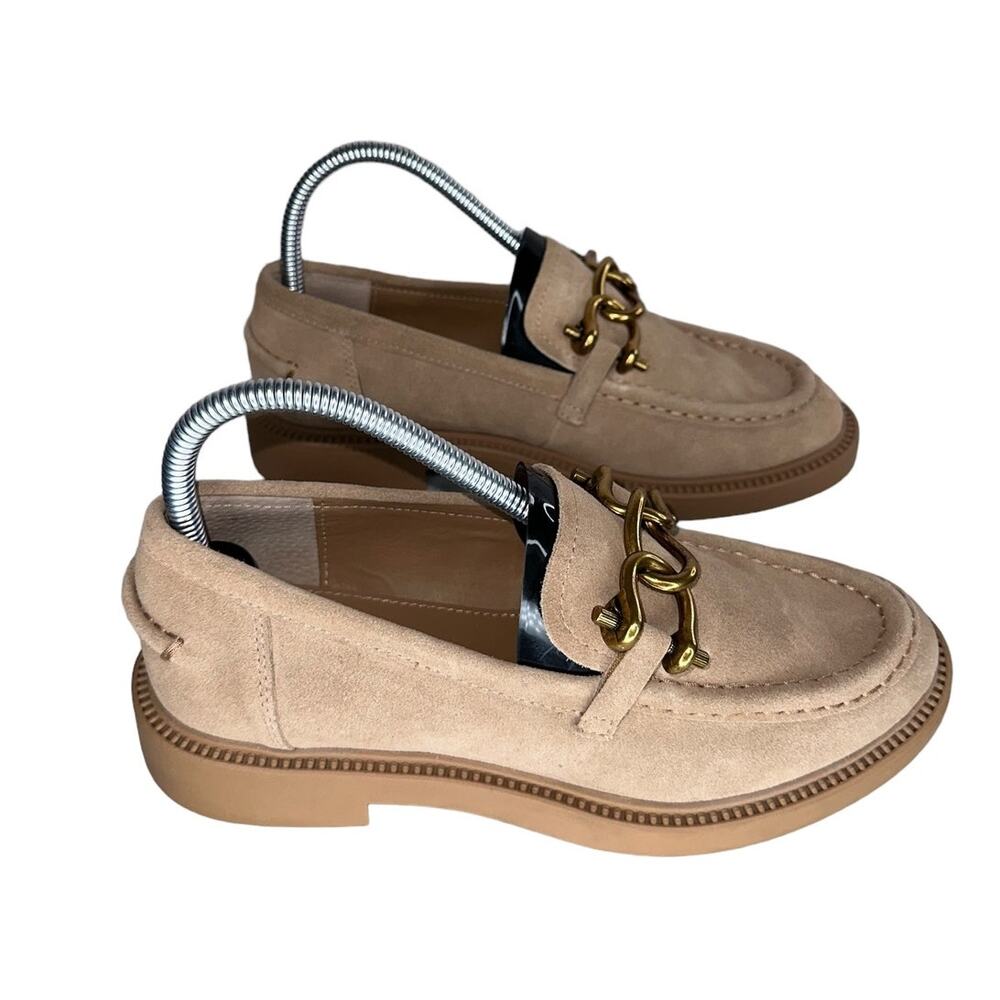 Steve Madden Karmine Suede Leather Flat Loafers Buckles Women's Shoes Size 7.5 - Picture 4 of 9